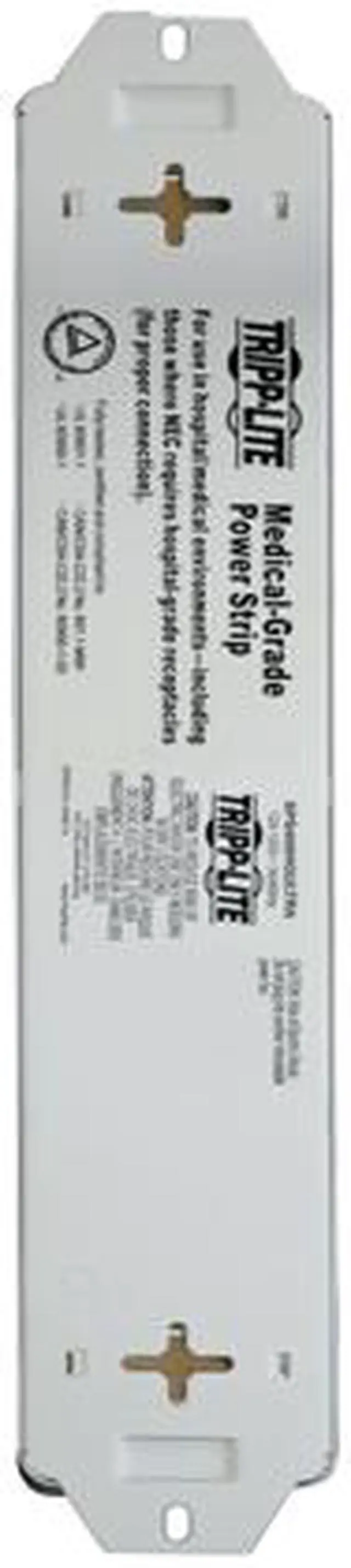 Alt view image 2 of 4 - Tripp Lite Medical-Grade Surge Protector Power Strip, 4 Hospital-Grade Outlets, 6 Feet Cord, For Patient-Care Vicinity- UL60601-1 (SPS406HGULTRA)