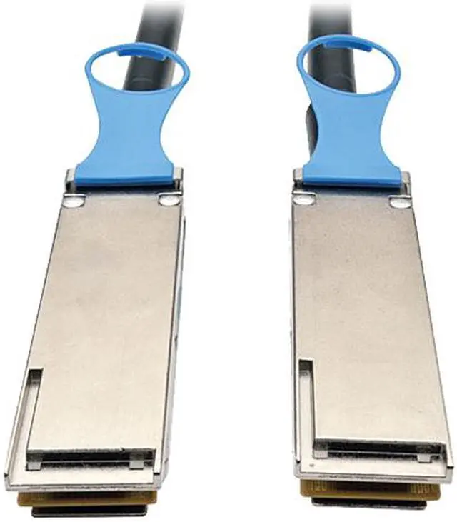 Main image of Tripp Lite QSFP28 to QSFP28 100GbE Passive DAC Copper InfiniBand Cable (M/M), 0.5M, 20 in. (N282-20N-28-BK)