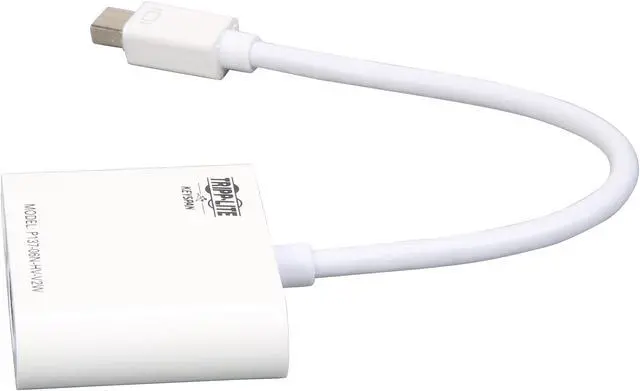 Alt view image 5 of 6 - Tripp Lite P137-06N-HV-V2W Mini Displayport to HDMI VGA 4K Adapter Cable MDP to HDMI VGA