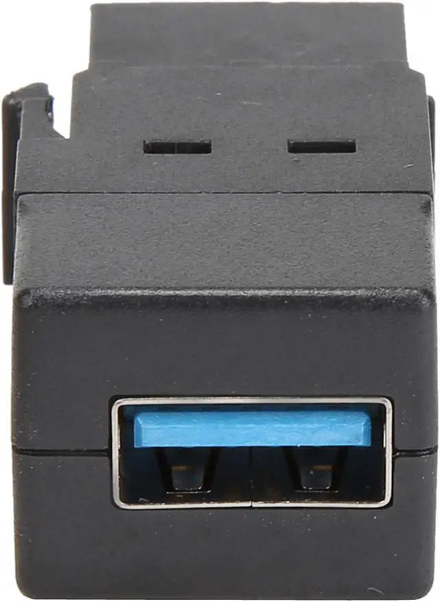 Alt view image 2 of 7 - Tripp Lite USB 3.0 Keystone Panel Mount Coupler (F/F) All in One Black (U325-000-KP-BK)