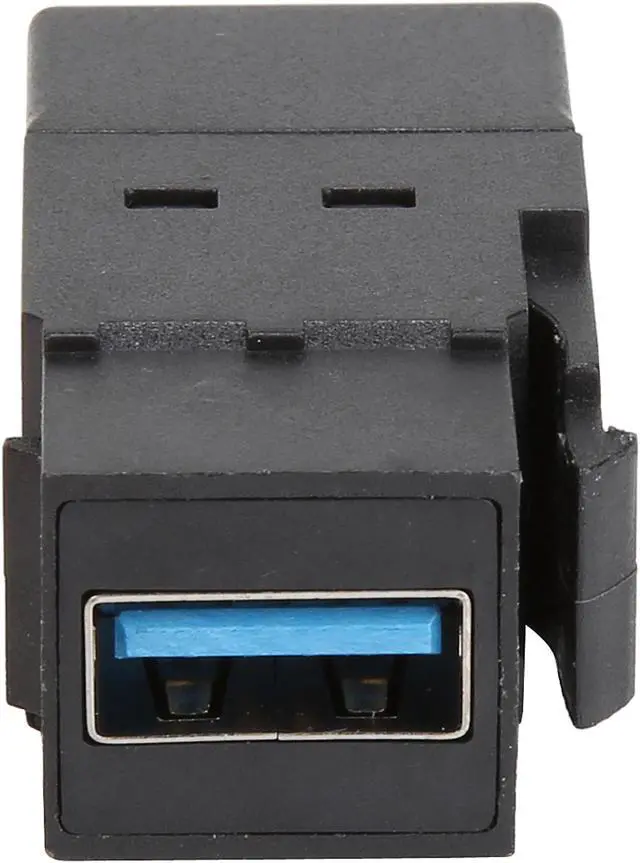 Alt view image 4 of 7 - Tripp Lite USB 3.0 Keystone Panel Mount Coupler (F/F) All in One Black (U325-000-KP-BK)