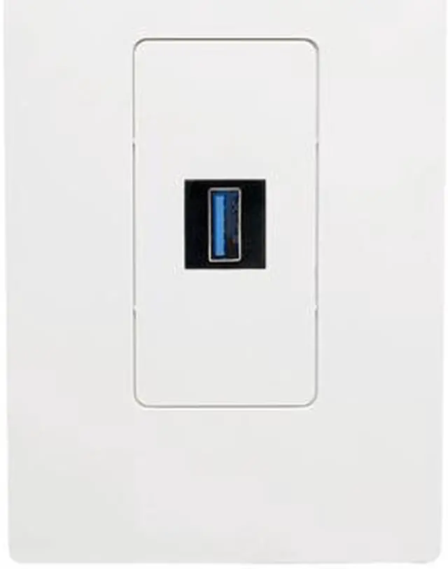 Alt view image 6 of 6 - Tripp Lite USB 3.0 Keystone Panel Mount Coupler Angled F/F All in One Black (U325-000-KPA-BK)