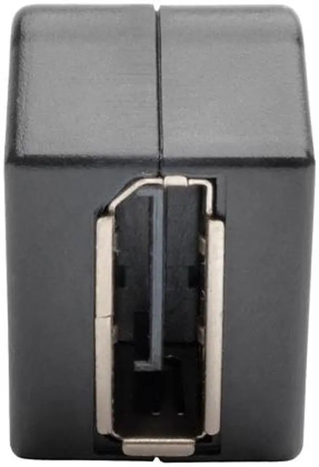 Alt view image 5 of 6 - Tripp Lite Mini DisplayPort to DisplayPort All-in-One Keystone/Panel Mount Angled Adapter, MDP to DP (F/F), Black (P169-000-KPA-BK)