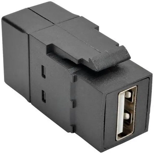 Alt view image 3 of 6 - Tripp Lite U060-000-KP-BK USB 2.0 All-in-One Keystone/Panel Mount Coupler (F/F), Black