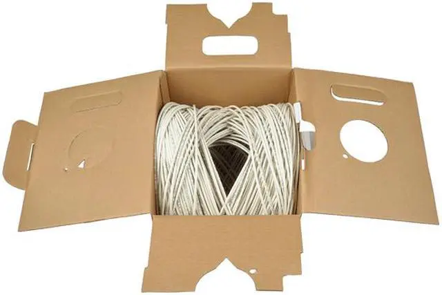 Alt view image 2 of 2 - TRIPP LITE N024-01K-WH 1000 ft. Cat 5E White 350 MHz Bulk Solid-Core Plenum-Rated PVC Cable