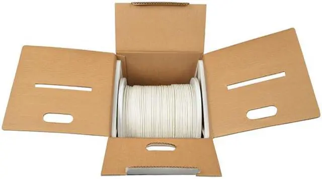 Alt view image 3 of 3 - Tripp Lite Cat6 Gigabit Bulk Solid-Core PVC Cable, White, 1000 ft. (N222-01K-WH)
