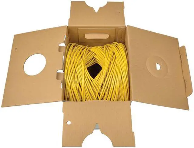 Alt view image 3 of 3 - TRIPP LITE N022-01K-YW 1000 ft. Cat 5E Yellow 350 MHz Bulk Solid-Core PVC Cable