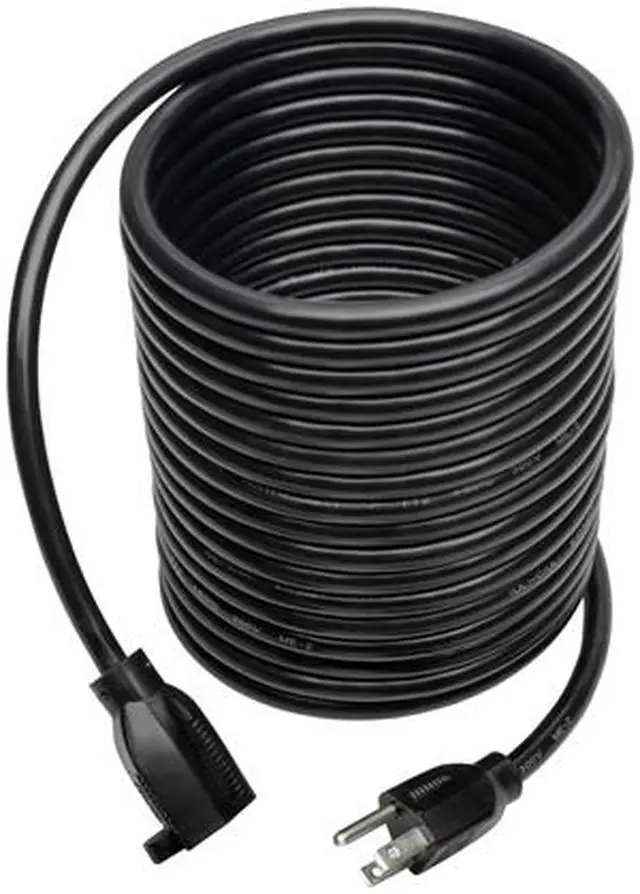 Alt view image 2 of 7 - Tripp Lite Heavy-Duty Power Extension Cord, 15A, 14 AWG (NEMA 5-15P to NEMA 5-15R), 25 ft. (P024-025)