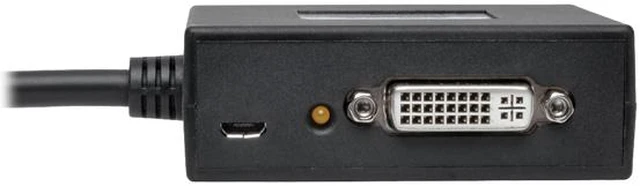 Alt view image 3 of 6 - Tripp Lite B156-002-DVI-V2 2-Port DisplayPort 1.2 to DVI Multi-Stream Transport (MST) Hub, 1920 x 1080 (1080p)