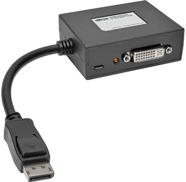 Main image of Tripp Lite B156-002-DVI-V2 2-Port DisplayPort 1.2 to DVI Multi-Stream Transport (MST) Hub, 1920 x 1080 (1080p)