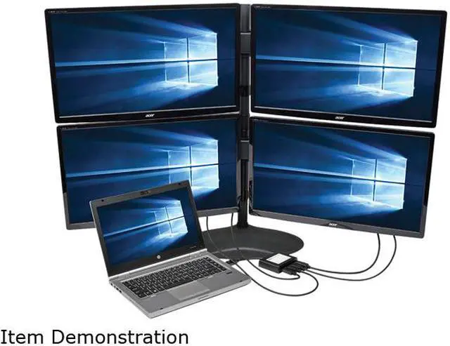 Alt view image 5 of 5 - Tripp Lite B156-004-V2 4-Port DisplayPort 1.2 Multi-Stream Transport (MST) Hub, 3840 x 2160 (4K x 2K) UHD