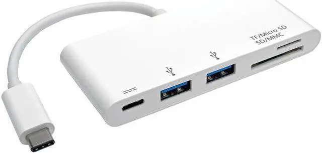Main image of Tripp Lite 2-Port USB-C to USB-A Hub Micro SD & SD/MMC Reader & USB Charging (U460-002-2AM-C)
