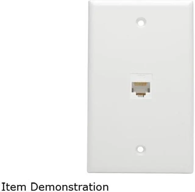 Alt view image 4 of 4 - Tripp Lite N235-001-WH-6AD Cat6a Straight-Through Modular Shielded In-Line Snap-In Coupler w/90° Down-Angled Port, White RJ45