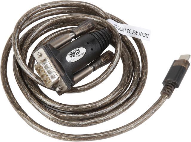 Alt view image 2 of 3 - Tripp Lite USB-C to DB9 Serial Adapter Cable, 5' USB 2.0 Type C to RS-232 (M/M), 5 ft. (U209-005-C)