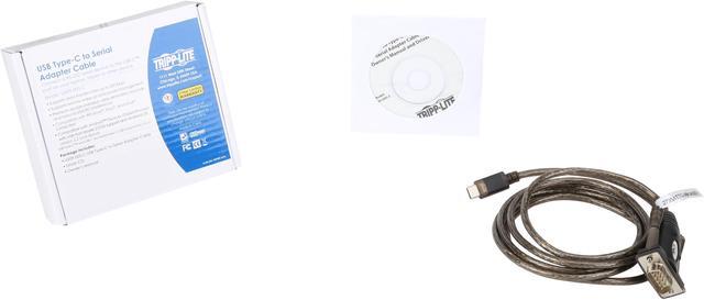 Alt view image 3 of 3 - Tripp Lite USB-C to DB9 Serial Adapter Cable, 5' USB 2.0 Type C to RS-232 (M/M), 5 ft. (U209-005-C)