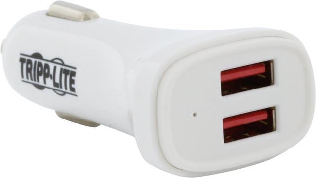 Tripp Lite USB Car Charger Dual-Port with Autosensing 5V 4.8A Fast