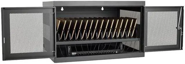 Alt view image 2 of 8 - Tripp Lite CSC16USB 16-Device USB Charging Station Cabinet with Sync for iPad and Android Tablets