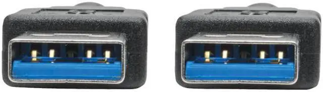 Alt view image 2 of 3 - Tripp Lite 6 ft. USB 3.0 SuperSpeed A/A Cable (M/M), 28/24 AWG, 5 Gbps, Black, 6' (U320-006-BK)