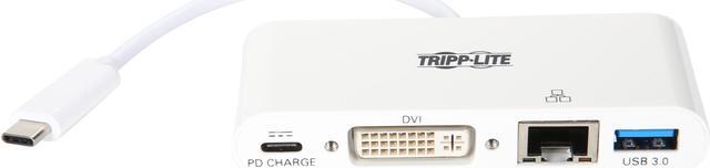 Alt view image 2 of 4 - Tripp Lite USB C to DVI Multiport Adapter Converter Hub 6in USB Type C to DVI (U444-06N-DGU-C)