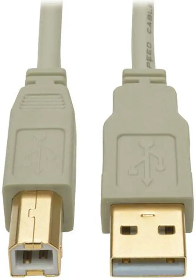 Main image of Tripp Lite 6 ft. USB 2.0 Hi-Speed A/B Cable (M/M), 28/24 AWG, 480 Mbps, Beige, 6' (U022-006-BE)