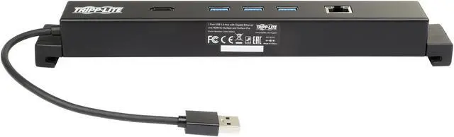 Alt view image 4 of 8 - Tripp Lite Microsoft Surface USB 3.0 Docking Station with USB-A Hub, HDMI 4K & Gigabit Ethernet (Gbe) Port (U342-HGU3)