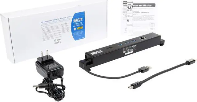 Alt view image 3 of 8 - Tripp Lite Microsoft Surface USB 3.0 Docking Station with USB-A Hub, HDMI 4K & Gigabit Ethernet (Gbe) Port (U342-HGU3)