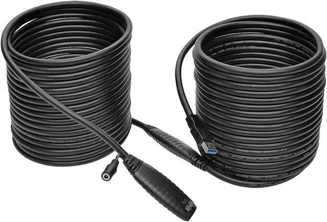 Alt view image 5 of 5 - Tripp Lite 15M USB 3.0 Active Superspeed Extension Repeater Cable USB-A M/F (U330-15M)