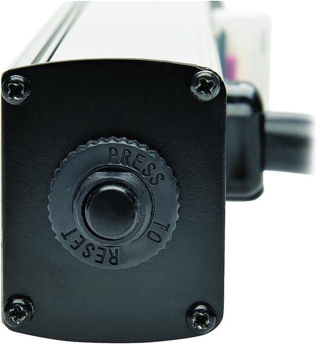 Alt view image 2 of 4 - Tripp Lite 4 Outlet Power Strip, 10 ft. Cord with NEMA 5-15P Plug, 12 in. (PS120410)