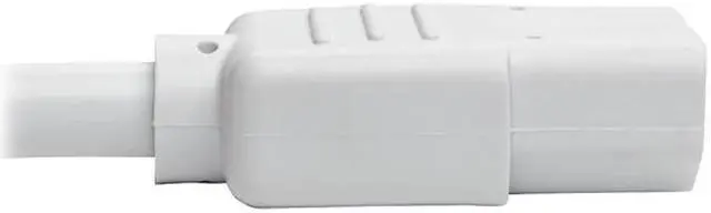 Alt view image 3 of 5 - Tripp Lite Model P004-002-AWH 2 ft. Standard Computer Power Extension Cord, 10A, 18 AWG (IEC-320-C14 to IEC-320-C13) Male to Female