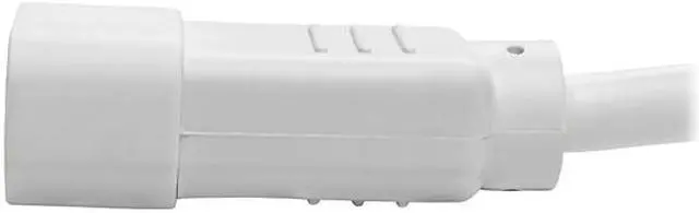 Alt view image 4 of 5 - Tripp Lite Model P004-002-AWH 2 ft. Standard Computer Power Extension Cord, 10A, 18 AWG (IEC-320-C14 to IEC-320-C13) Male to Female