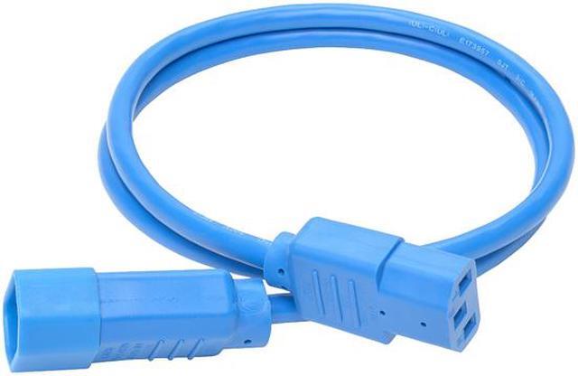 Alt view image 5 of 5 - Tripp Lite Model P004-003-ABL 3 ft. Standard Computer Power Extension Cord, 10A, 18 AWG (IEC-320-C14 to IEC-320-C13) Male to Female