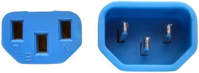 Alt view image 2 of 5 - Tripp Lite Model P004-003-ABL 3 ft. Standard Computer Power Extension Cord, 10A, 18 AWG (IEC-320-C14 to IEC-320-C13) Male to Female