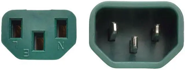 Alt view image 2 of 5 - Tripp Lite Model P004-003-AGN 3 ft. Standard Computer Power Extension Cord, 10A, 18 AWG (IEC-320-C14 to IEC-320-C13) Male to Female