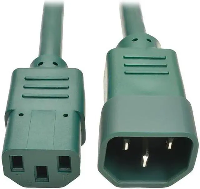 Main image of Tripp Lite Model P004-003-AGN 3 ft. Standard Computer Power Extension Cord, 10A, 18 AWG (IEC-320-C14 to IEC-320-C13) Male to Female
