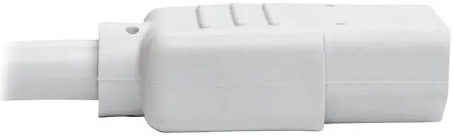 Alt view image 3 of 4 - Tripp Lite Model P004-003-AWH 3 ft. Standard Computer Power Extension Cord, 10A, 18 AWG (IEC-320-C14 to IEC-320-C13) Male to Female