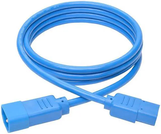 Alt view image 4 of 4 - Tripp Lite Model P004-006-ABL 6 ft. Standard Computer Power Extension Cord, 10A, 18 AWG (IEC-320-C14 to IEC-320-C13) Male to Female