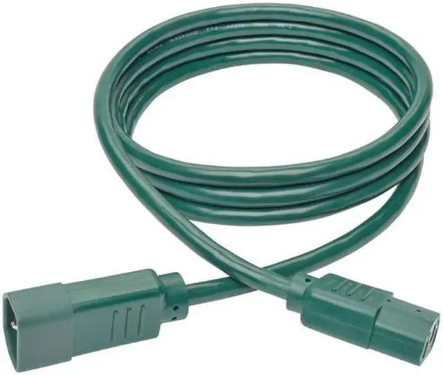 Alt view image 5 of 5 - Tripp Lite Model P004-006-AGN 6 ft. Standard Computer Power Extension Cord, 10A, 18 AWG (IEC-320-C14 to IEC-320-C13) Male to Female