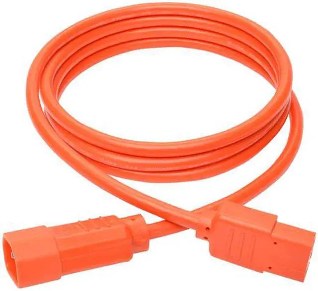 Alt view image 5 of 5 - Tripp Lite Model P004-006-AOR 6 ft. Standard Computer Power Extension Cord, 10A, 18 AWG (IEC-320-C14 to IEC-320-C13) Male to Female