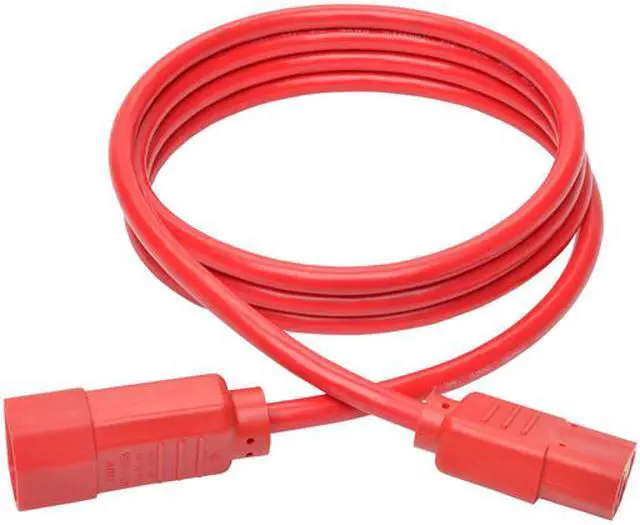 Alt view image 5 of 5 - Tripp Lite Model P004-006-ARD 6 ft. Standard Computer Power Extension Cord, 10A, 18 AWG (IEC-320-C14 to IEC-320-C13) Male to Female