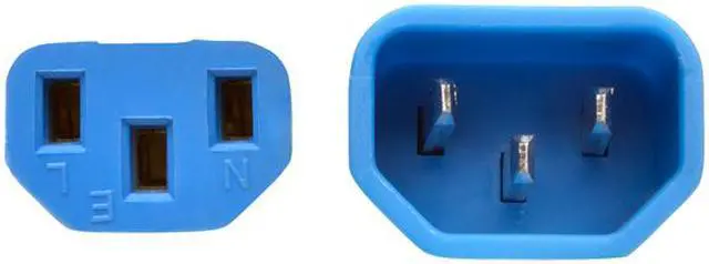 Alt view image 2 of 5 - Tripp Lite Model P005-002-ABL 2 ft. Heavy-Duty Power Extension Cord, 15A, 14 AWG (IEC-320-C14 to IEC-320-C13) Male to Female