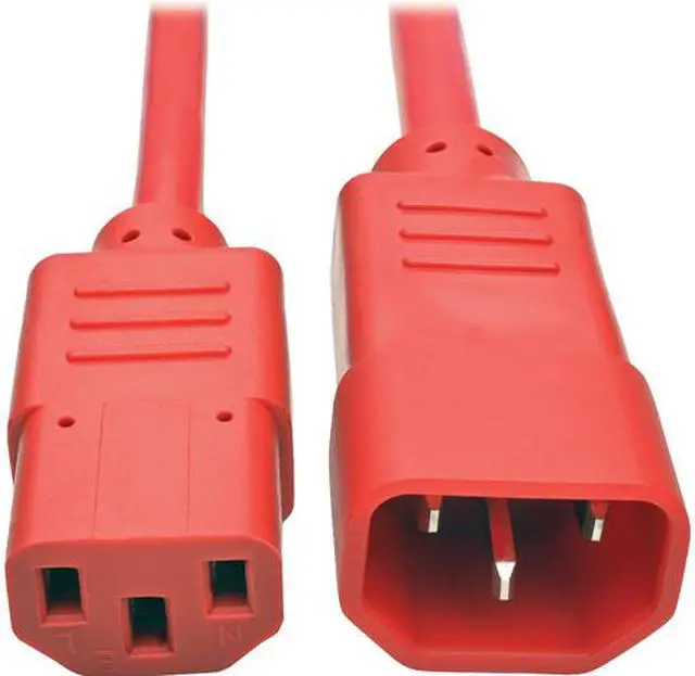 Main image of Tripp Lite Model P005-002-ARD 2 ft. Heavy-Duty Power Extension Cord, 15A, 14 AWG (IEC-320-C14 to IEC-320-C13) Male to Female