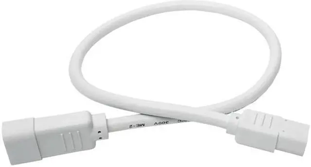 Alt view image 5 of 5 - Tripp Lite Model P005-002-AWH 2 ft. Heavy-Duty Power Extension Cord, 15A, 14 AWG (IEC-320-C14 to IEC-320-C13) Male to Female