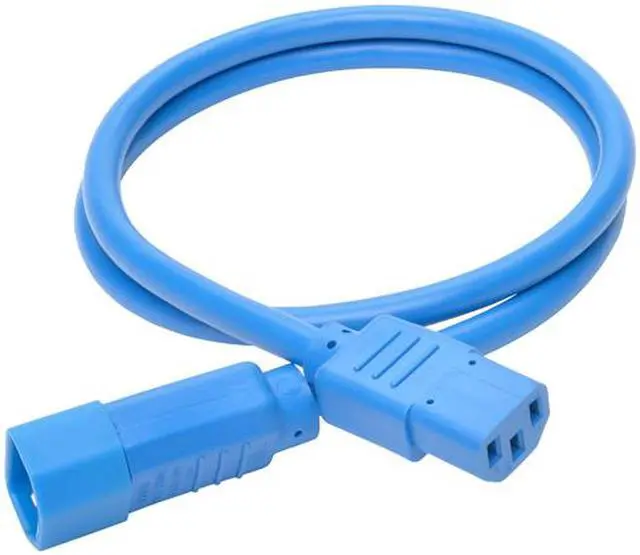 Alt view image 5 of 5 - Tripp Lite Model P005-003-ABL 3 ft. Heavy-Duty Power Extension Cord, 15A, 14 AWG (IEC-320-C14 to IEC-320-C13) Male to Female