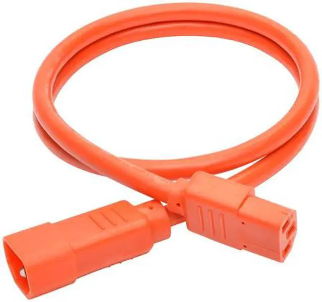 Alt view image 5 of 5 - Tripp Lite Model P005-003-AOR 3 ft. Heavy-Duty Power Extension Cord, 15A, 14 AWG (IEC-320-C14 to IEC-320-C13) Male to Female