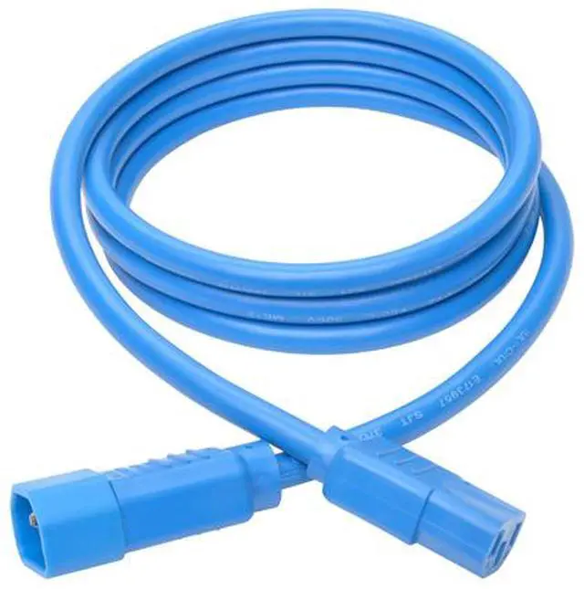 Alt view image 5 of 5 - Tripp Lite Model P005-006-ABL 6 ft. Heavy-Duty Power Extension Cord, 15A, 14 AWG (IEC-320-C14 to IEC-320-C13) Male to Female