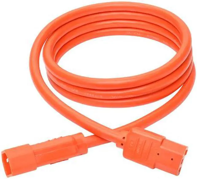 Alt view image 5 of 5 - Tripp Lite Model P005-006-AOR 6 ft. Heavy-Duty Power Extension Cord, 15A, 14 AWG (IEC-320-C14 to IEC-320-C13) Male to Female