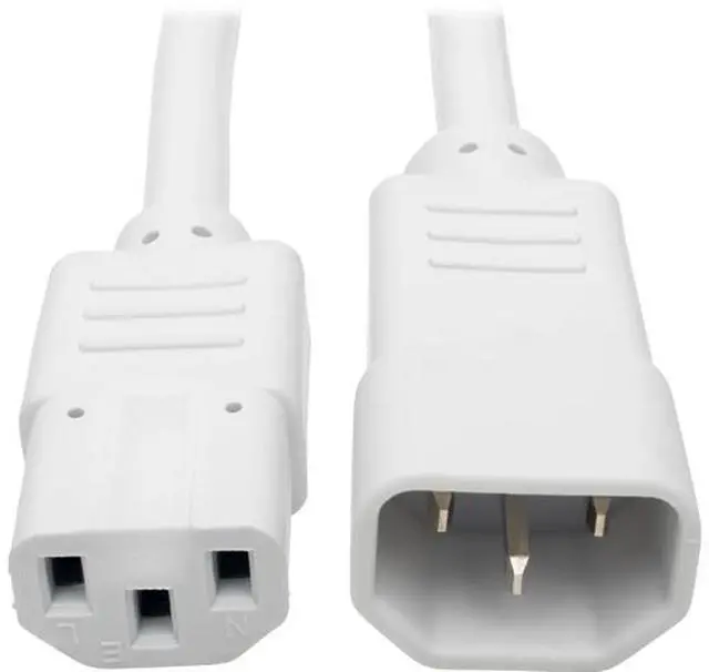 Main image of Tripp Lite Model P005-006-AWH 6 ft. Heavy-Duty Power Extension Cord, 15A, 14 AWG (IEC-320-C14 to IEC-320-C13) Male to Female