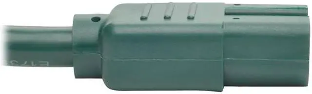 Alt view image 3 of 5 - Tripp Lite Heavy-Duty Computer Power Cord, 15A, 14 AWG (IEC-320-C14 to IEC-320-C15), Green, 3 ft. (P018-003-AGN)