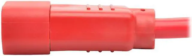 Alt view image 4 of 5 - Tripp Lite Heavy-Duty Computer Power Cord, 15A, 14 AWG (IEC-320-C14 to IEC-320-C15), Red, 3 ft. (P018-003-ARD)