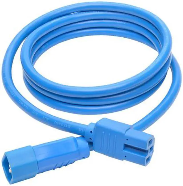 Alt view image 5 of 5 - Tripp Lite Heavy-Duty Computer Power Cord, 15A, 14 AWG (IEC-320-C14 to IEC-320-C15), Blue, 6 ft. (P018-006-ABL)